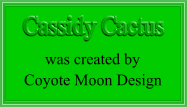 Cassidy Cactus was created by Coyote Moon Design